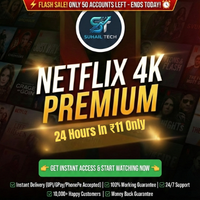 Netflix 4K Ultra HD Premium • 1 Device • 1 Day