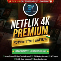 Netflix 4K Ultra HD Premium • 1 Device • 1 Year Plan