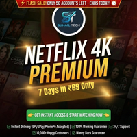 Netflix 4K Ultra HD Premium • 1 Device • 7 Days