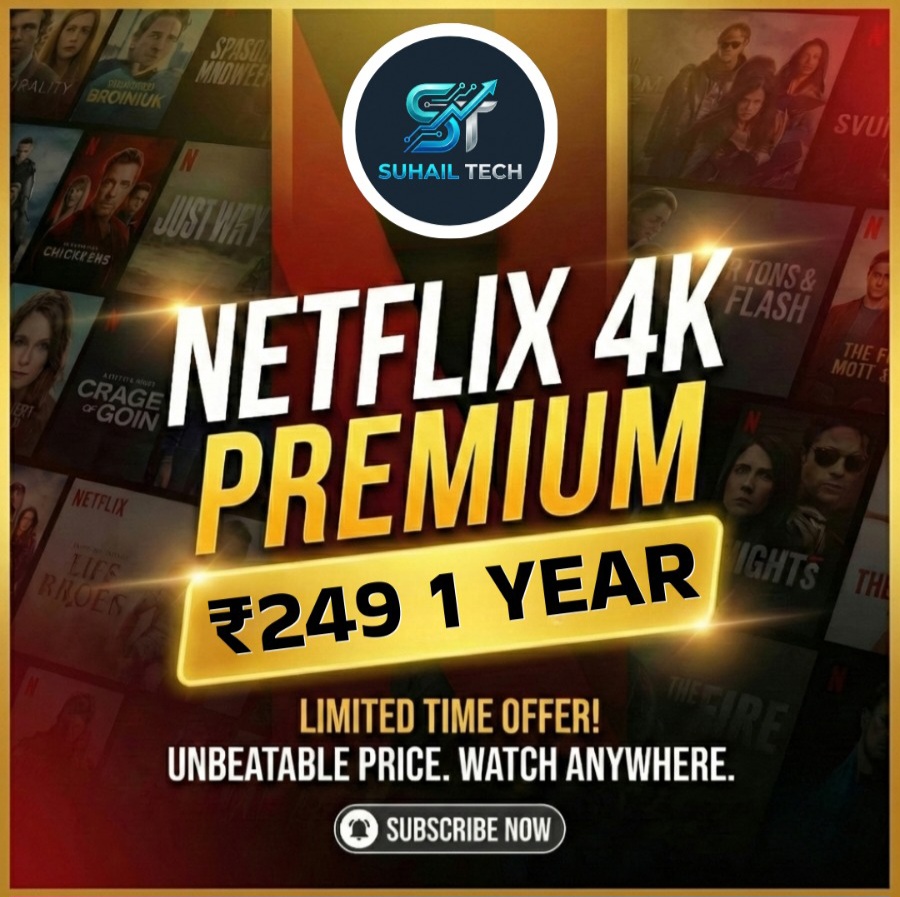 Netflix 4K Premium Quality 1 year plan